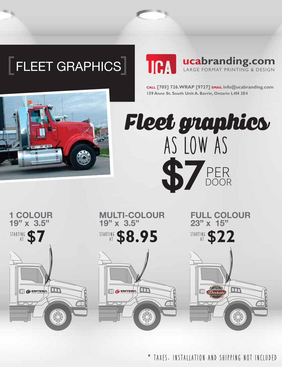 Fleet Graphics - Starting at $7 a door!